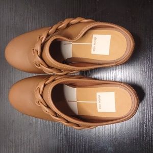 Dolce Vita Hila Braided Mule Clog Heel Saddle